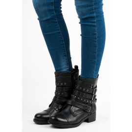 Erynn Crni radnici s kopčama crna 2