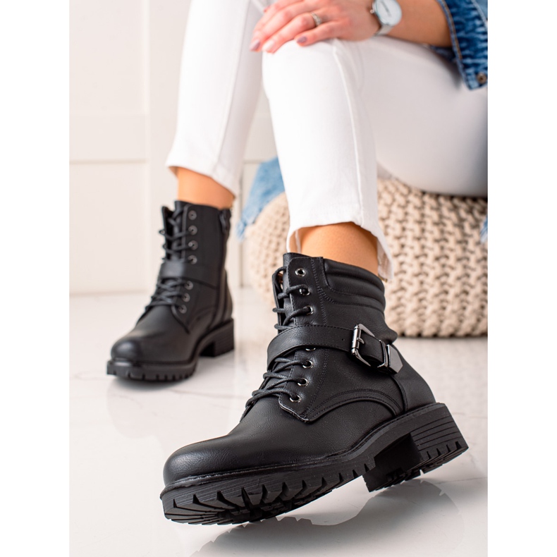 Anesia Paris Crni radnici s kopčom crno 1