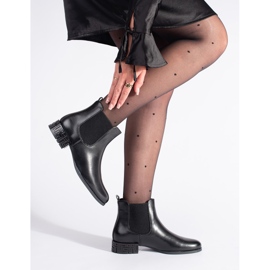 Sergio Leone Chelsea čizme s ukrasnom petom crna 1