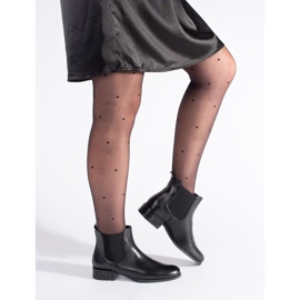 Sergio Leone Chelsea čizme s ukrasnom petom crna 2