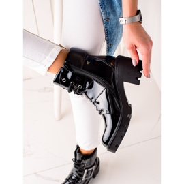 Evento Lakirane radnice na visokim potpeticama crna 1