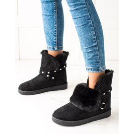 TRENDI Crni mukluki sa cirkonima crna 1