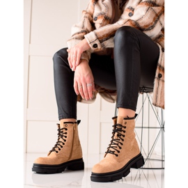 Super Me Suede bež Trappers 2