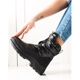 Weide Crne čizme za snijeg na klizaču crno 1