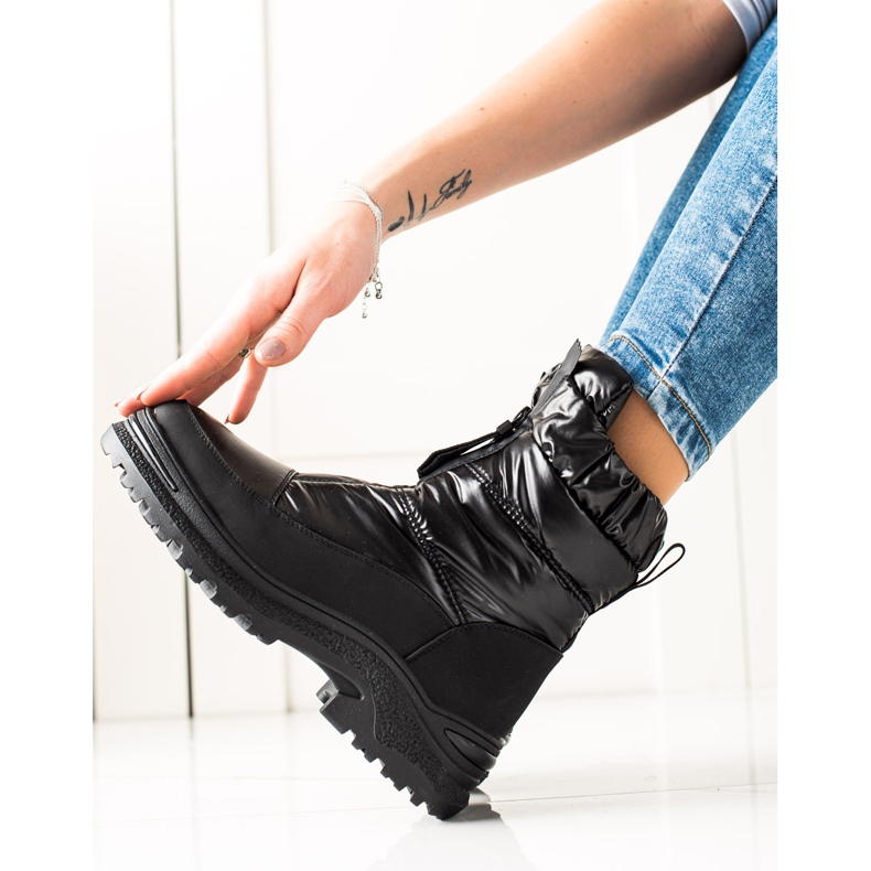 Weide Crne čizme za snijeg na klizaču crna 1