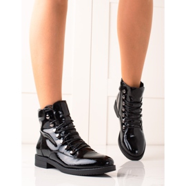 Filippo Ležerne lakirane čizme crna 1