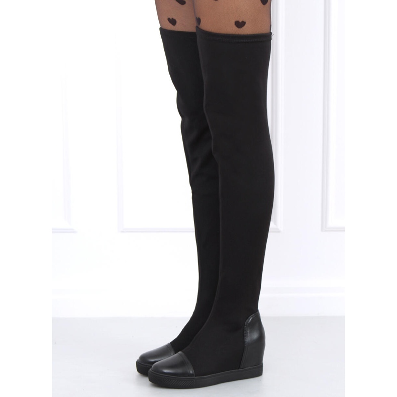 Sock čizme na klin Futura Black crno 1