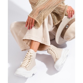 Seastar Tenisice na platformi bež 1