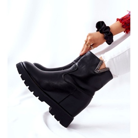 PG1 Crne gležnjače na skrivenom klinu s Tiver amblemom crno 2