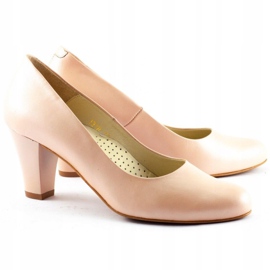 Clasicco Ženske pumpe na post 1318 puder roza ružičasta 2