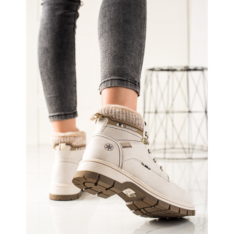 Goodin Udobni sportski traperi bež 1