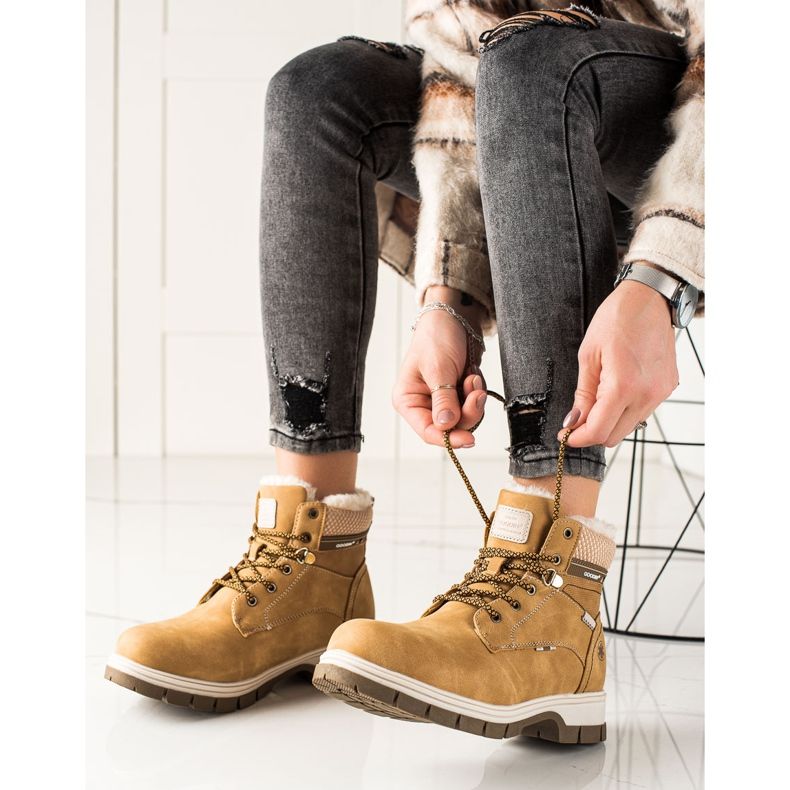 Goodin Udobni sportski traperi smeđa 1