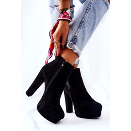 PS1 Antilop čizme s visokom petom Crna Sarsea crno 1