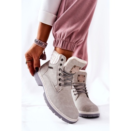 PH1 Zagrijane kožne trappers svijetlosive Laralis siva 2