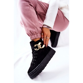 Visoke tenisice na crnoj platformi Evenia 1