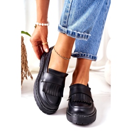 Kožne mokasine Big Star II274100 Crne crna 1