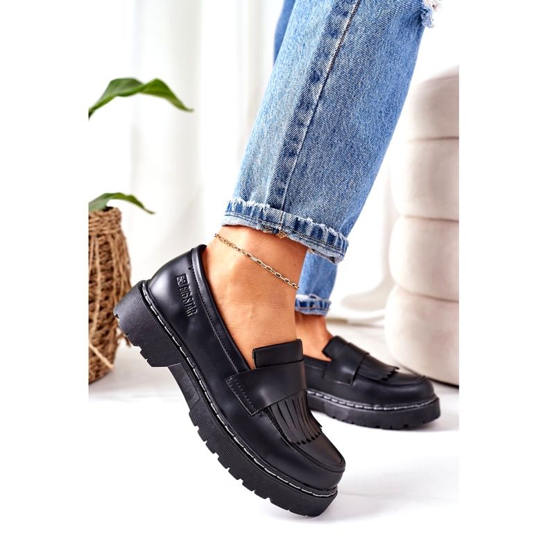 Kožne mokasine Big Star II274100 Crne crna 4