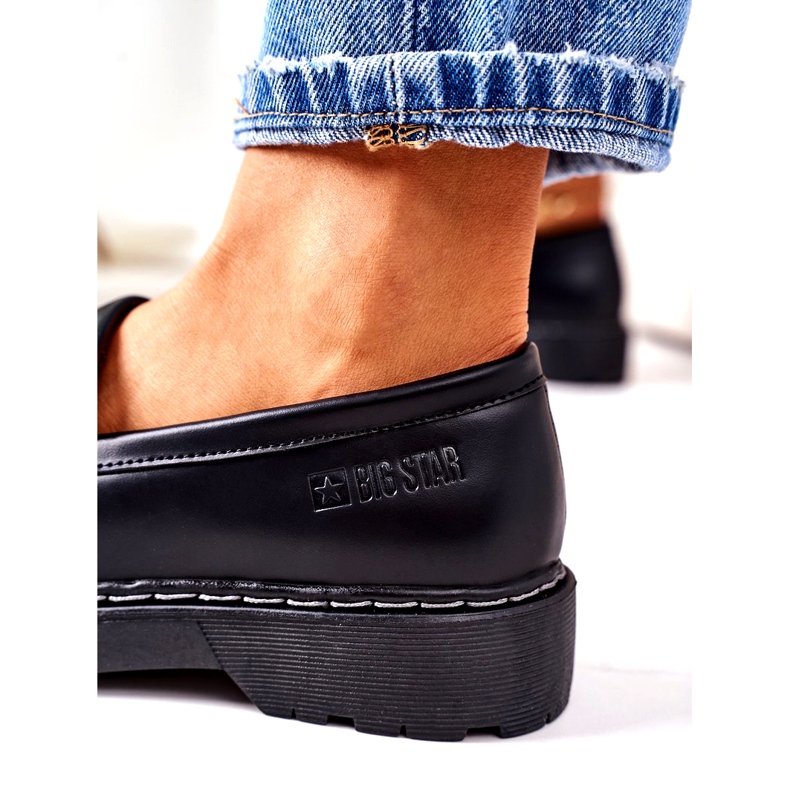 Kožne mokasine Big Star II274100 Crne crno 5