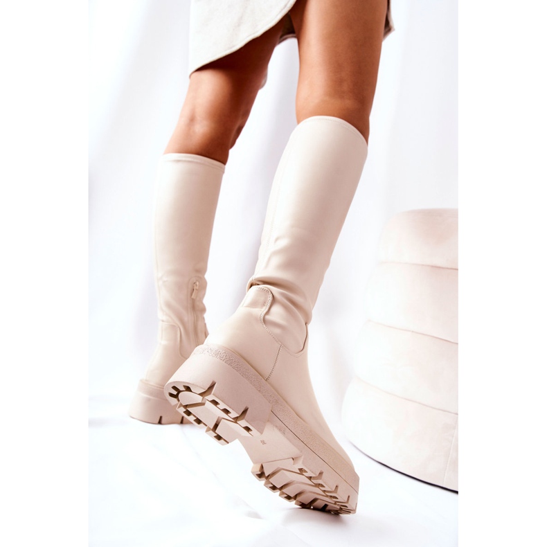 FJ1 Visoke čizme Hemera bež 1