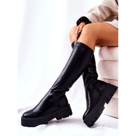 FJ1 Crne visoke čizme Hemera crna 2