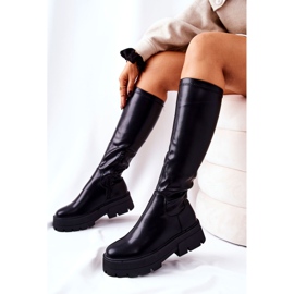 FJ1 Crne visoke čizme Hemera crna 1