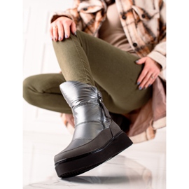 Weide Udobne tople čizme za snijeg crno 1