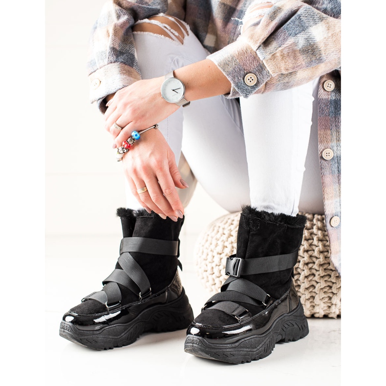 TRENDI Sportske čizme za snijeg crno 1