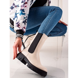 Goodin Modne visoke čizme bež 2