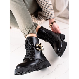 Groto Gogo Crni traperi s ornamentom crno 1