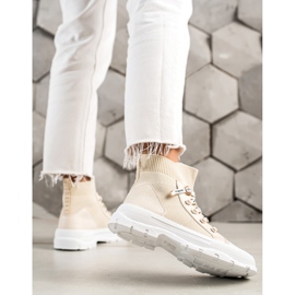 Goodin Modne visoke tenisice bež 1