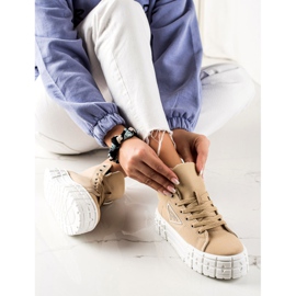 Goodin Tenisice visoke mode bež 2