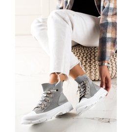 Goodin Modne visoke tenisice siva 2