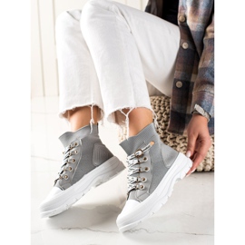 Goodin Modne visoke tenisice siva 1