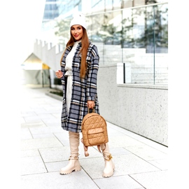 Visoke čizme s ukrasnim bež elementom Masha 1