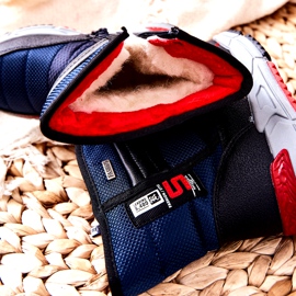 PJ2 Dječje tople visoke čizme za snijeg Navy Blue Leoth crna tamnoplava 5