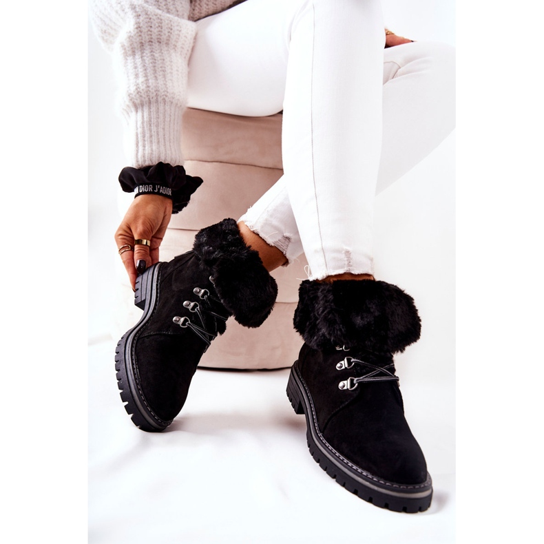 Crne Nelby Crne tople čizme crna 1