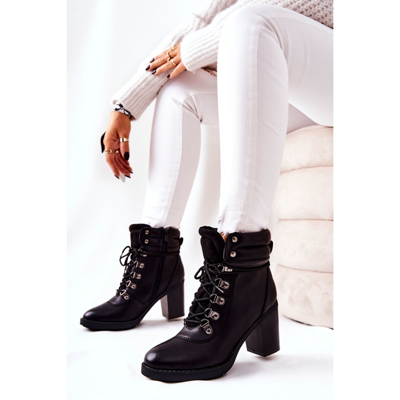 Tople čizme na crnim šarmima crna 2