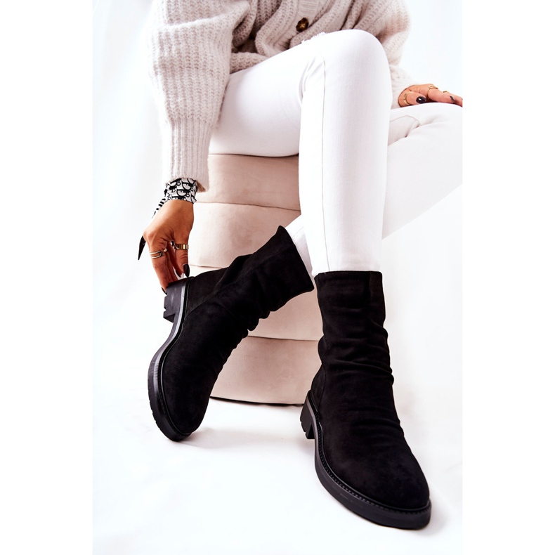 Visoke antilop čizme crne Trisha crno 2