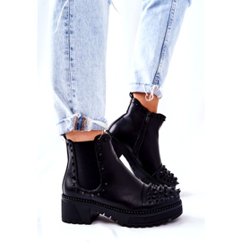 PG1 Crne Comonis Jodhpur čizme s mlaznicama crna 4