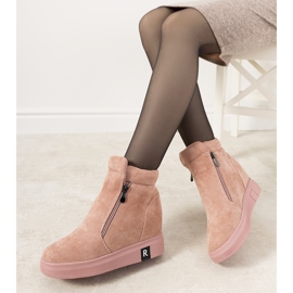 Ružičaste ženske čizme na Brousse klin ružičasta 1