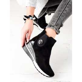 W. Potocki Čizme na klin Potocki crna 2