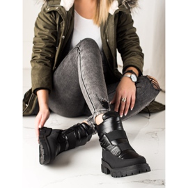 Weide Crne čizme za snijeg na klizaču crna 2