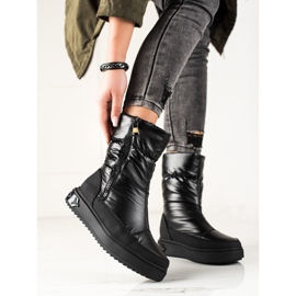 Weide Elegantne crne čizme za snijeg crna 1