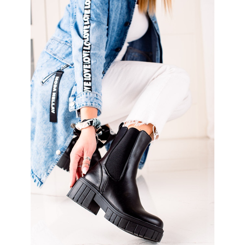 Seastar Crne čizme na platformi crna 2