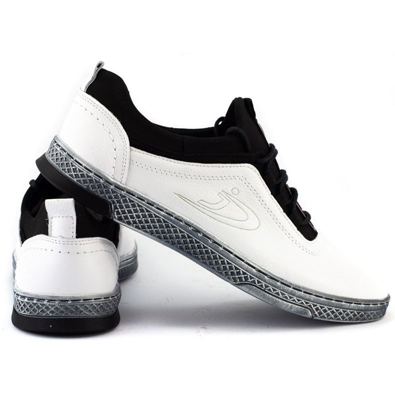 Polbut Muške kožne ležerne cipele K24 bijele boje bijela 2