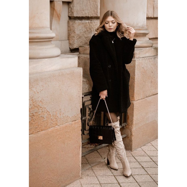 Vinceza Ženske čizme na petu antilop bež Monleek 1