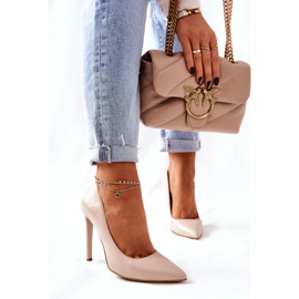 Classic Monnari 0180-015 Bež visoke potpetice 1