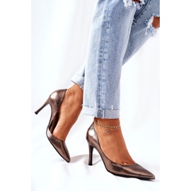 Štikle u špicu Monnari 0390-M22 Srebro raznobojna 2