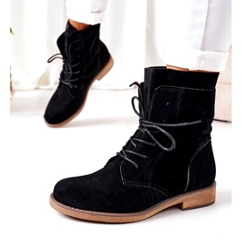 PS1 Crne Violetta čizme s dvostrukim gornjim dijelom crno 1