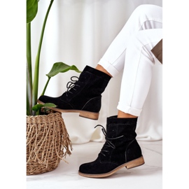 PS1 Crne Violetta čizme s dvostrukim gornjim dijelom crna 2